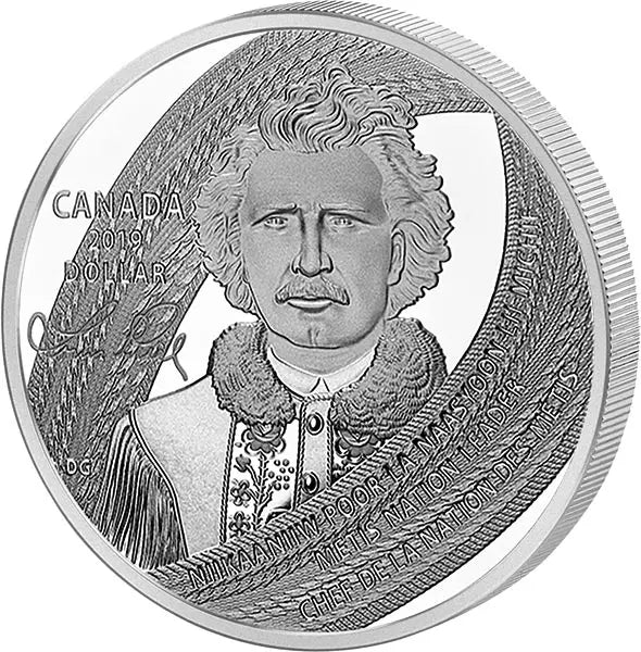 1 dollar canadien – 175e anniversaire de Louis Riel, père du Manitoba (2019)