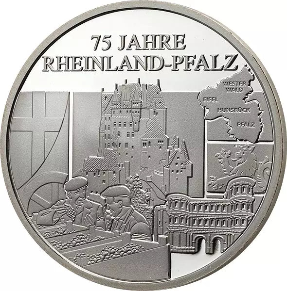 Pièce commémorative marquant les 75 ans de la Rhénanie-Palatinat 2021