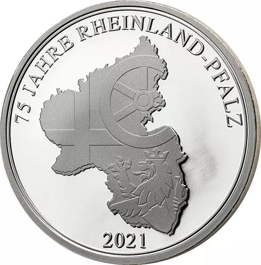 Pièce commémorative marquant les 75 ans de la Rhénanie-Palatinat 2021