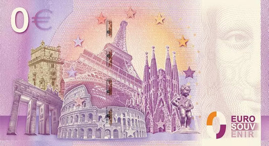 Billet de 0 euro Portugal Arco da Rua Augusta, Lisbonne 2022