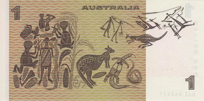 Billet de 1 dollar australien à l'effigie de la reine Elizabeth II, 1983