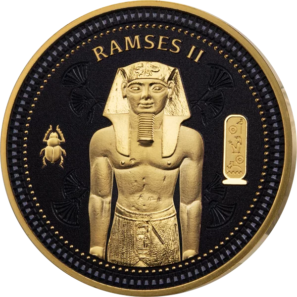 Pièce de 50 cents des Îles Salomon - Collection Égypte antique - Ramsès II 2023