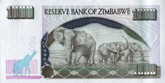 Billet de 1 000 dollars du Zimbabwe Chiremba 2003