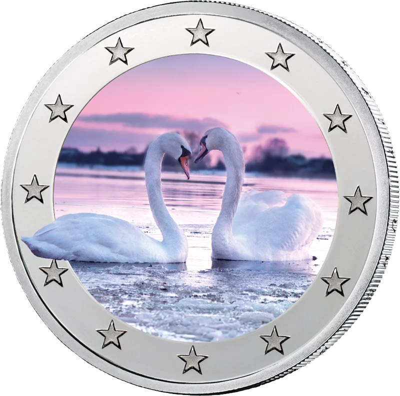 Cygnes de l'édition artiste à 2 euros