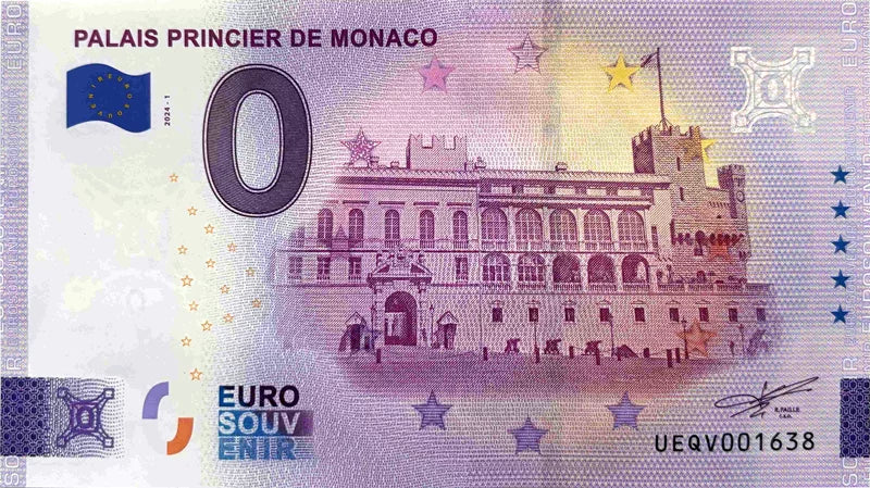 Billet de 0 euro - Palais Princier de Monaco 2024