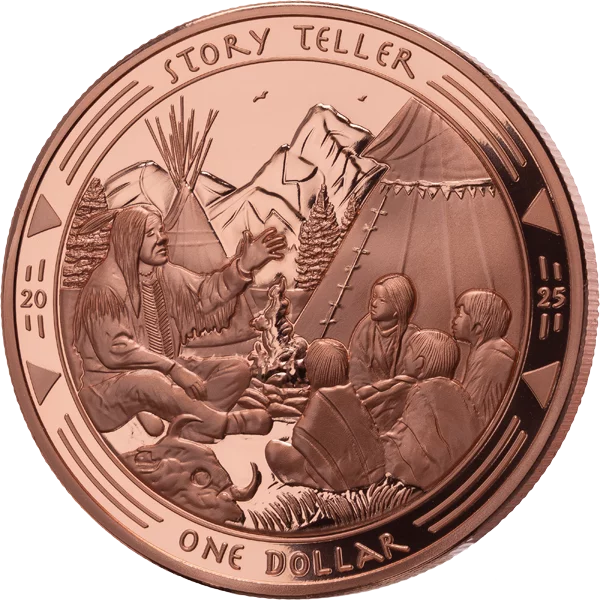1 Dollar Oglala-Lakota-Sioux Héritage des Sioux - Conteur 2025