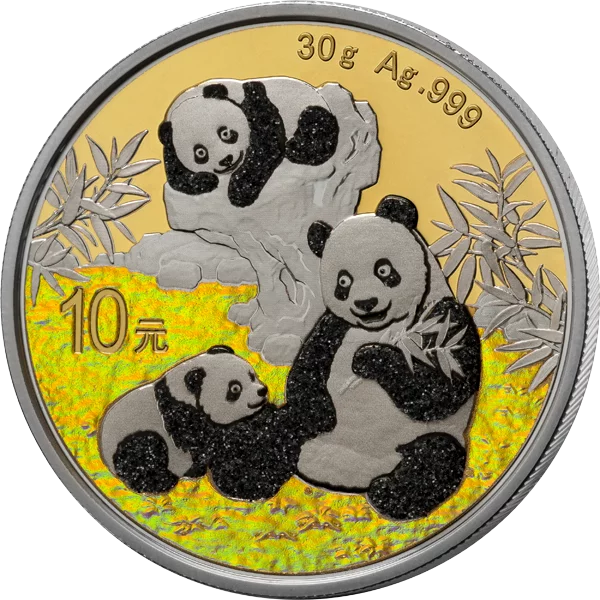 Billet de 10 yuans de la sélection premium Panda 2025 de Chine avec hologramme doré