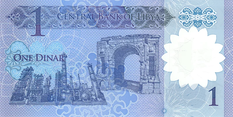 Lot de 3 billets de 1 dinar libyen de 2004, 2013 et 2019