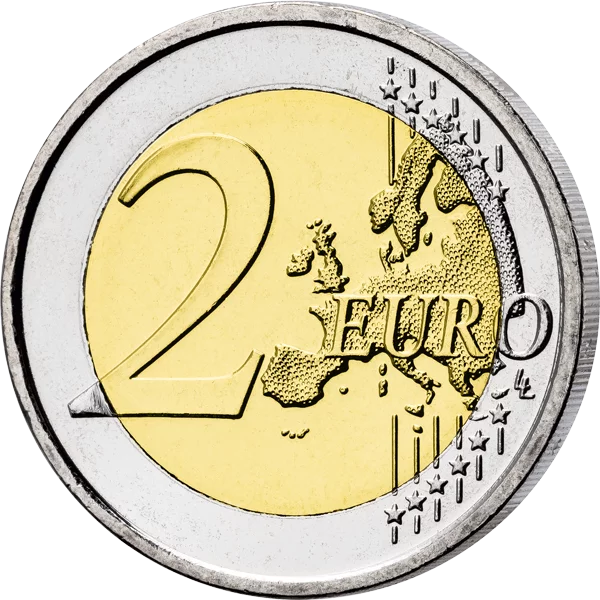 Pièce de 2 euros Croatie commémorant le 500e anniversaire de la mort de Marko Marulic en 2024 (application couleur)