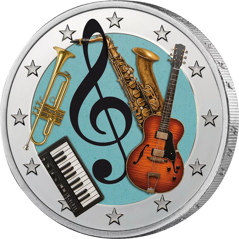 Instruments de musique 2 euros édition artiste