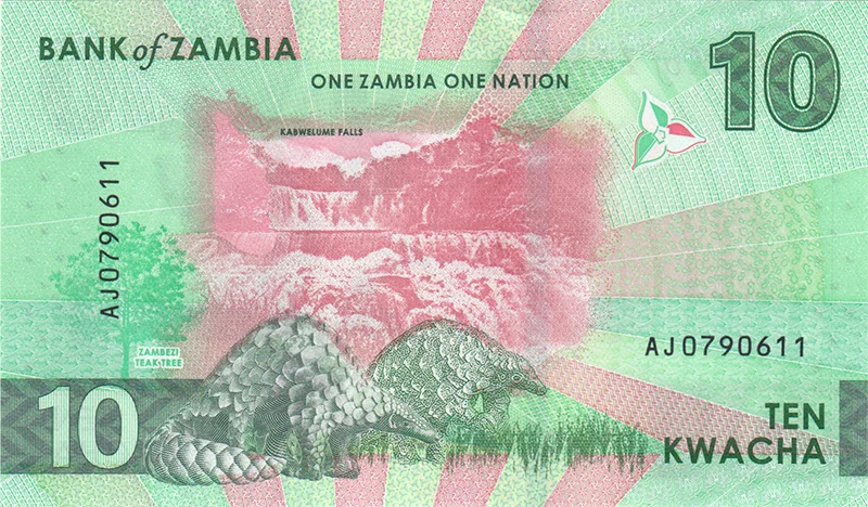 Coffret billets 10 + 20 Kwacha Zambie 2024