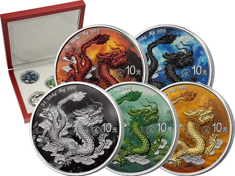 Collection Wu Xing Dragon 2025 (5 x 10 yuans)