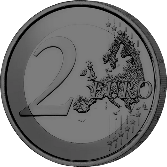 Pièce de 2 euros de Monaco, édition Golden Enigma 2025.
