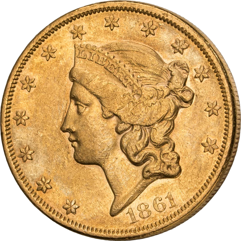 Pièce de 20 dollars américains Liberty Head 1861