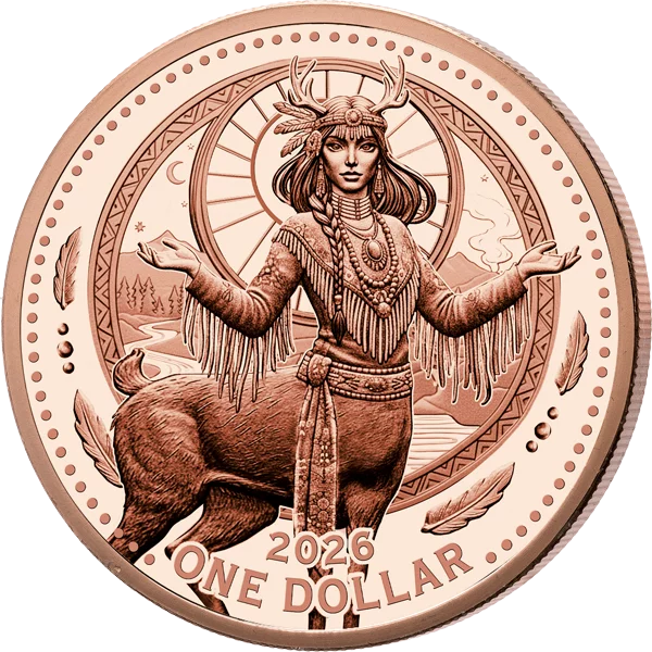 Pièce de 1 dollar américain Mesa Grande Femme Cerf 2026