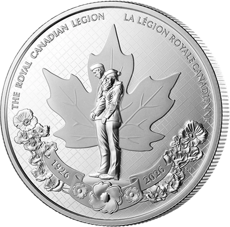 Pièce de 1 dollar canadien – 100e anniversaire de la Légion royale canadienne 2026