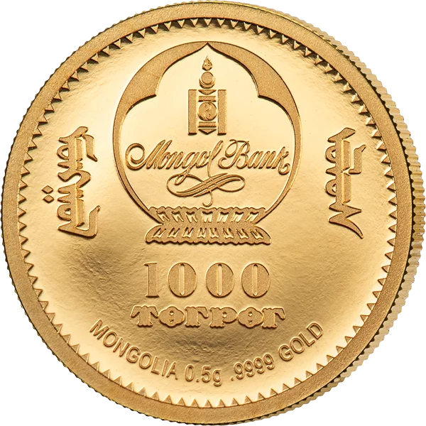 1,000 Togrog Mongolie Chinggis Khaan 2026