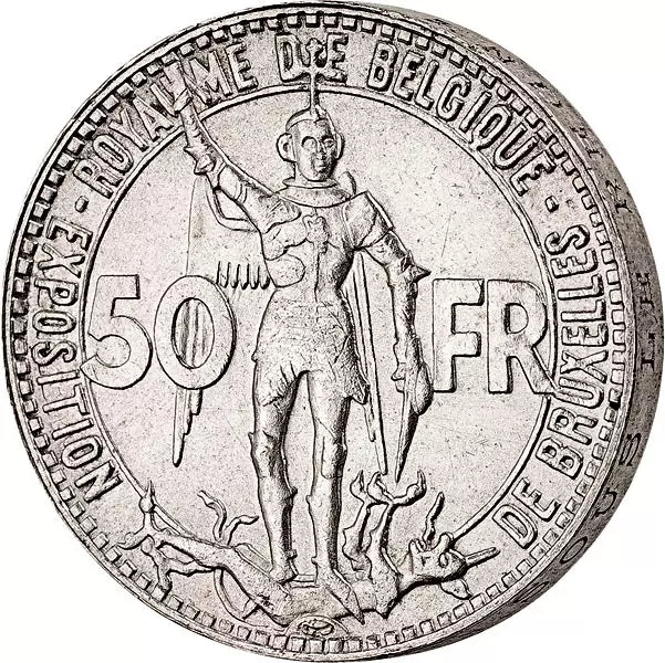 50 francs Belgique 100 ans de chemin de fer 1935