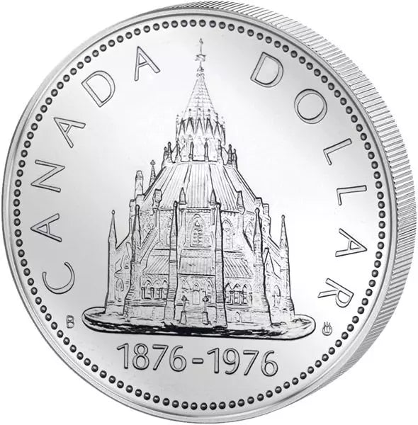 1 dollar Bibliothèque parlementaire du Canada 1976
