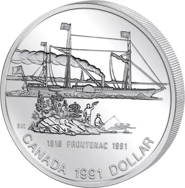 Billet de 1 dollar canadien, paquebot Frontenac, 1991, épreuve