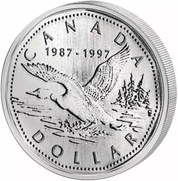 1 dollar canadien, 10 ans du dollar huard, 1997