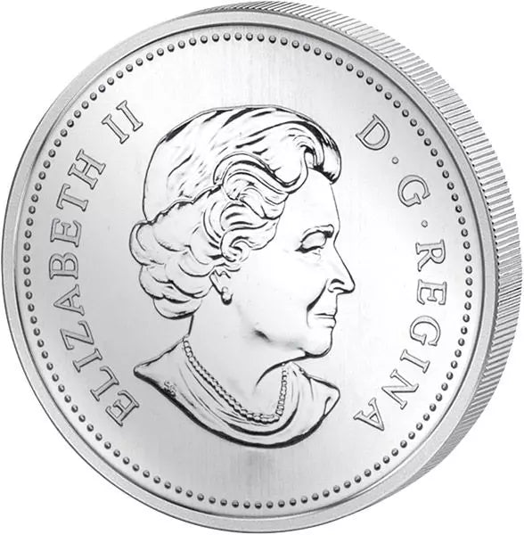 Pièce de 1 dollar canadien commémorant le 400e anniversaire du premier établissement français en 2004