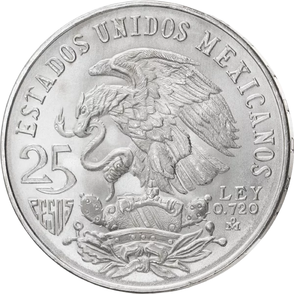 25 pesos Mexique Danseurs mayas Jeux olympiques de Mexique 1968