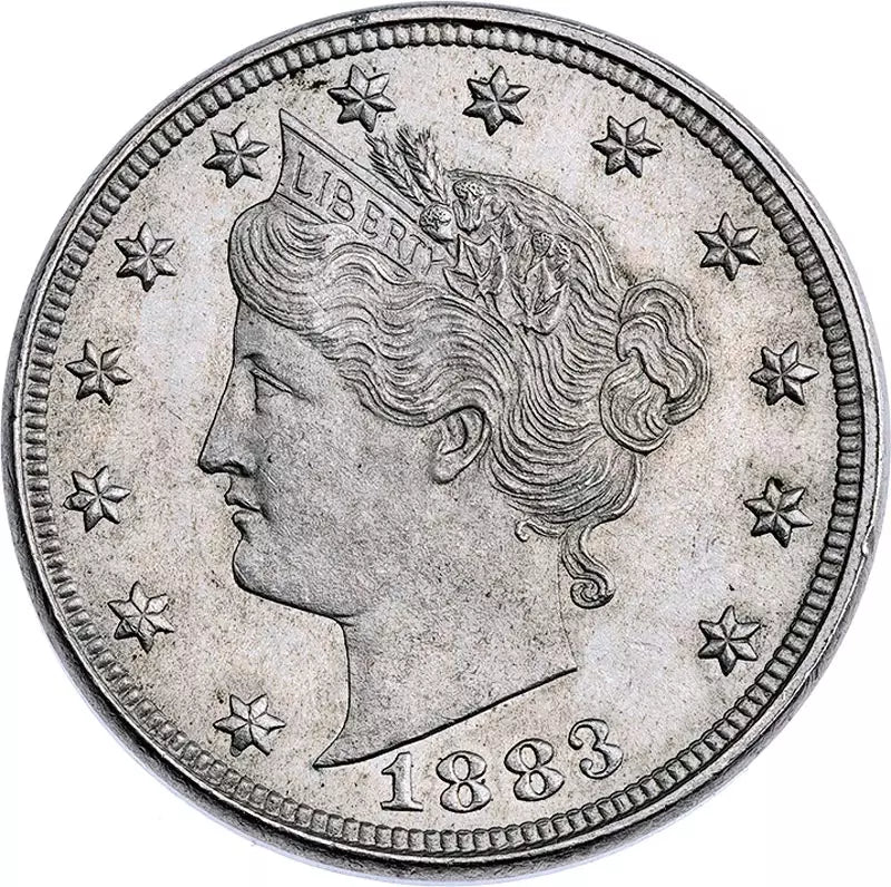 Pièce de 5 cents américains Liberty Head 1883