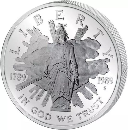 1 dollar américain, 200e anniversaire du Congrès, 1989