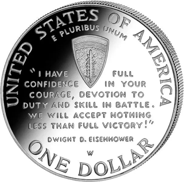 Pièce de 1 dollar américain commémorant le Débarquement de 1993, Seconde Guerre mondiale