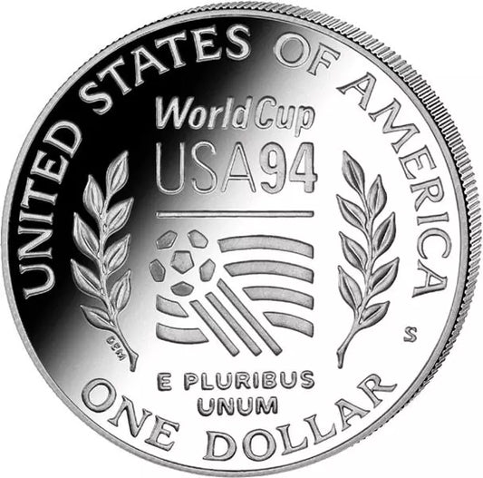 Pièce de 1 dollar commémorant la Coupe du monde de football des États-Unis de 1994