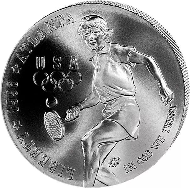 Billet de 1 dollar pour le tournoi de tennis des Jeux olympiques d'Atlanta de 1996 aux États-Unis