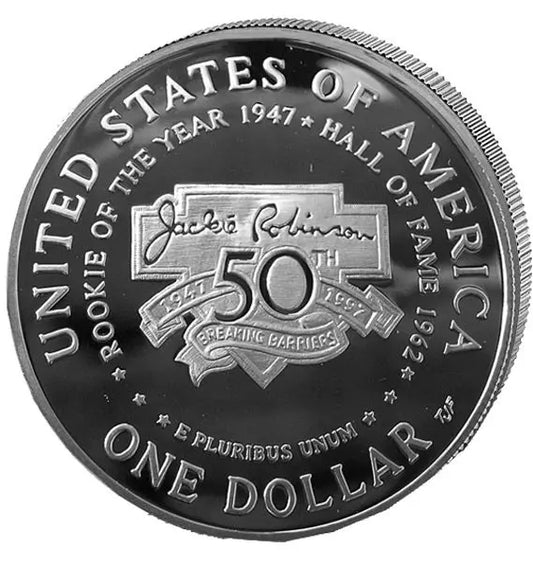 Pièce de 1 dollar américain Jackie Robinson 1997