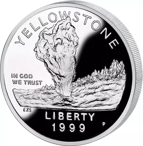 1 dollar américain Parc national de Yellowstone 1999