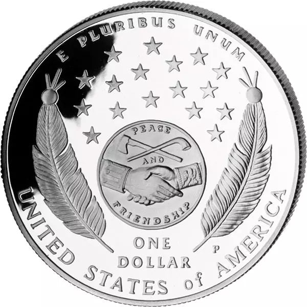 Pièce de 1 dollar américain commémorant l'expédition Lewis et Clark de 2004
