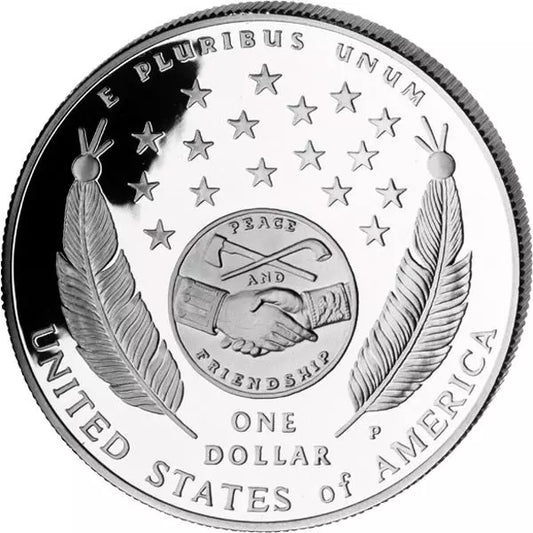 Pièce de 1 dollar américain commémorant l'expédition Lewis et Clark de 2004