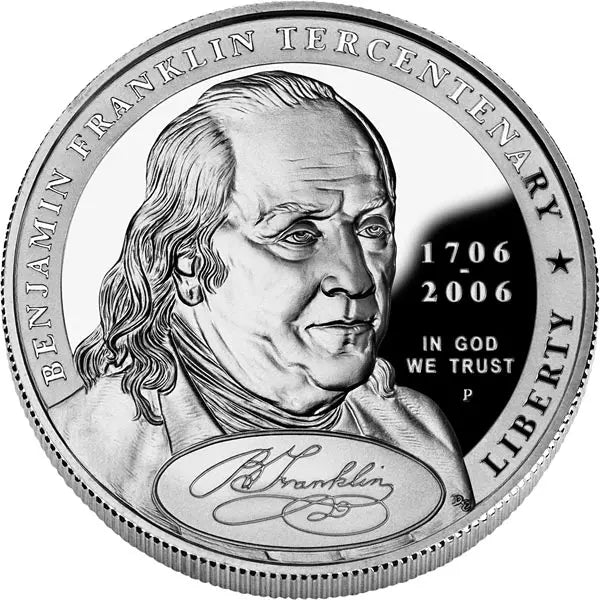 Pièce de 1 dollar américain Benjamin Franklin, homme d'État, 2006
