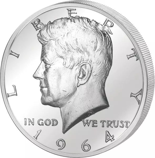 Pièce de 50 cents américains à l'effigie de John F. Kennedy, 1964