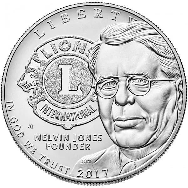 Pièce de 1 dollar américain pour le centenaire du Lions Club (2017)