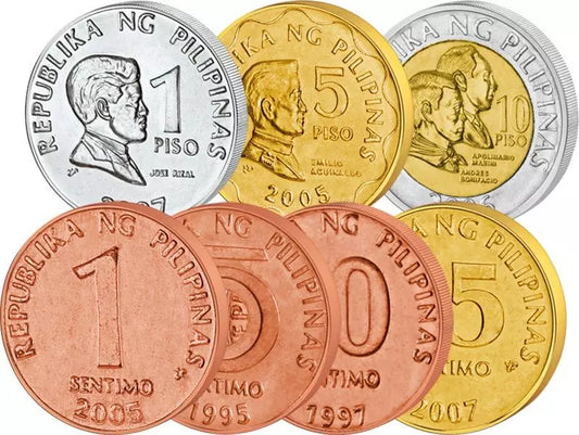 Coffret 1 Sentimos - 10 Piso Philippines 1995-2013
