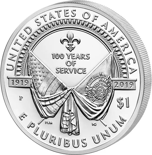 Pièce de 1 dollar américain de la Légion américaine 2019