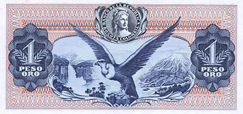 Billet de 1 Peso Colombie 1970-1974