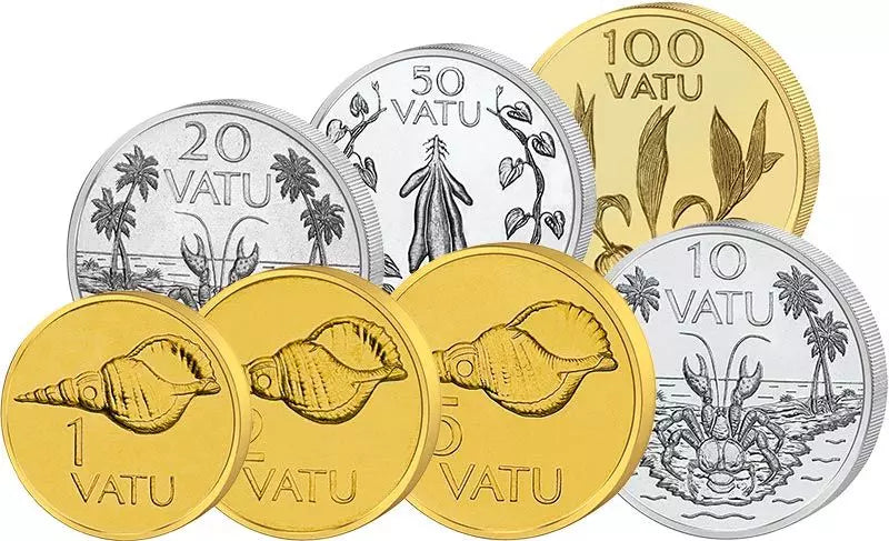 1-100 pièces de circulation Vatu Vanuatu 1983 - 2009