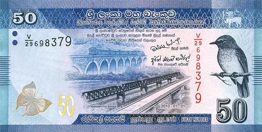 Billet de 50 roupies sri-lankaises de 2010