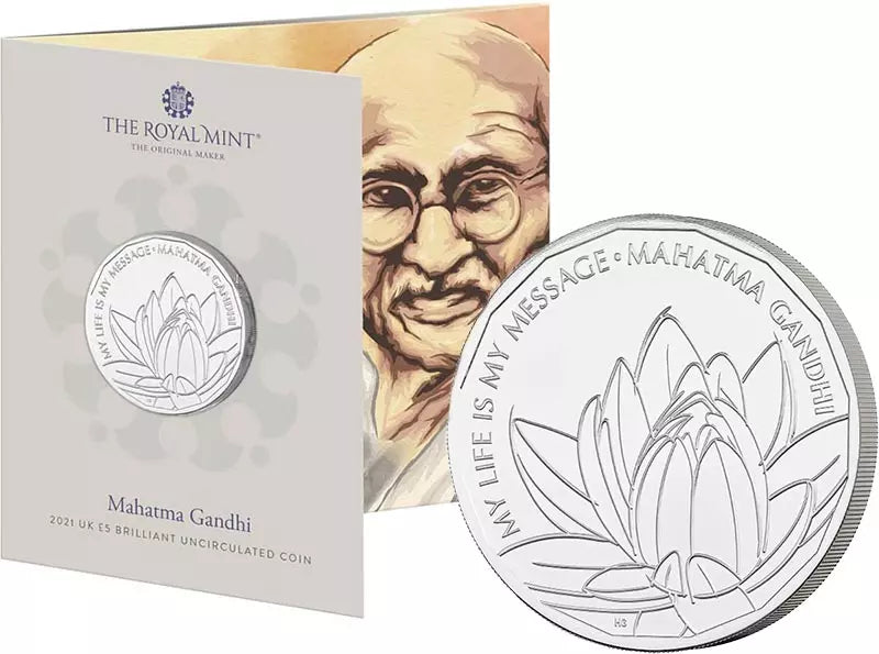 5 livres sterling Grande-Bretagne Mahatma Gandhi 2021