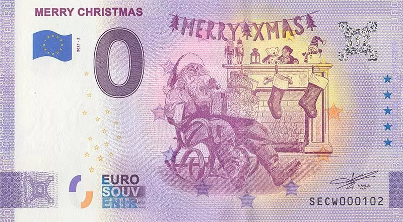 Billet de 0 euro Italie Noël