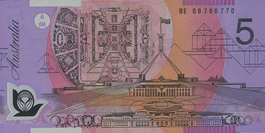 Billet de 5 dollars australiens Reine 2005-2008
