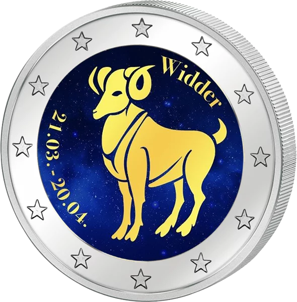 Édition artiste à 2 euros, signe astrologique Bélier