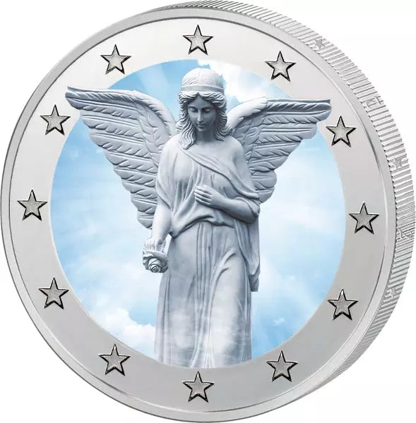 Ange gardien - Édition Artiste 2 euros - Sculpture d'ange