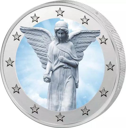 Ange gardien - Édition Artiste 2 euros - Sculpture d'ange